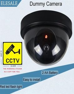 IP Kameralar Yaratıcı Siyah Plastik Dome CCTV Kukla kamera yanıp sönen LED AA Pil Gözetim Güvenliği Syste4295358