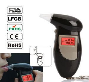 Car LCD Backligh Detector Police Handheld Alcohol Tester Digital Alcohol Breath Tester Breathalyzer Analyzer