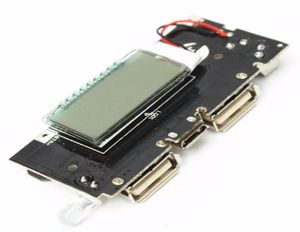 Çift USB 5V 1A 21A Mobil Güç Bankası 18650 Pil Şarj Cihazı PCB Güç Modülü Aksesuarlar Telefon için Yeni LED LED LCD MO6102538