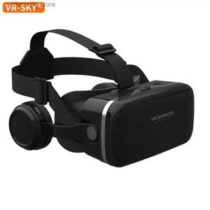VR/AR Cihazları VR Sanal Gerçeklik 3D Gözlük Kasası Kask G04E VR IOS için uygun Android 4.7-6.5 inç Akıllı Telefonlar Q240306
