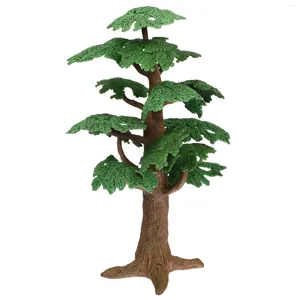 Dekoratif Çiçekler Çocuk Oyuncak Cypress Tree Model Bahçe Sahnesi Yapay Süsleme Dekor Mini Ağaçlar Modeller Minyatür Çocuk İçin