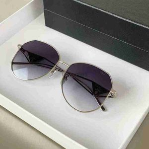 Luxus-Designer-Sonnenbrille für Herren und Damen, Golden Triangle Label Plain Mirror 57Y Sonnenbrille, UV-beständig und blaulichtbeständig, kann mit Brillen kombiniert werden
