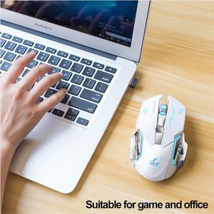 Mais novo original livre lobo x8 silencioso mouse sem fio 2.4ghz usb 24000dpi ratos ópticos para escritório casa usando computador portátil gamer com caixa de varejo dropshipping