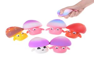 Çocuk bebek oyuncakları 9cm mini sevimli mantar gags şakalar oyuncak squishy telefon kayışları yavaş yükselen stres azaltma autis8359305