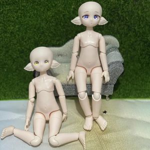 28 см кукла-эльф для макияжа, маленькая 16 Bjd, целые куклы ручной работы «сделай сам», детские игрушки для девочек с открытой головой 240304