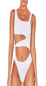 3 Renkler Midiff Tasarım Bikini Takımları Yüksek Elastik Yastıklı Yumuşak Tek Parça Yüzme Giyim Siyah Kırmızı Toplanan Katı Şık Bodysuit BK464990455