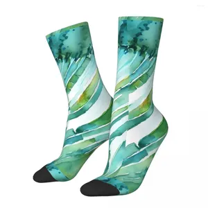 Erkek Çoraplar Vintage Biyoloji Çubukları ve Konileri Su Renk Biyoteknoloji DNA Genetik Unisex Yenilik Deseni Baskılı Çılgın Mürettebat Çorap Hediyesi
