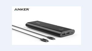Anker PowerCore 20100 мАч Power Bank с быстрой зарядкой 5 В, 6 А, 30 Вт, аккумулятор PowerIQ, 24 А, USB-зарядное устройство Powerbank для телефонов, планшетов2742861