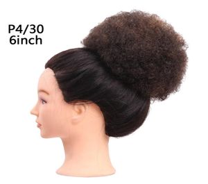 6 -дюймовые женщины 039S Эластичная сетка Curly Chignon с двумя пластиковыми Combs Cover Synthetic Hair 40GPC9801592