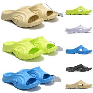 Tasarımcı Sandallar Erkek Kalıp Slide Paris Havuz Slaytları dikenleri Kauçuk Sandal Ayakkabı Siyah Bej Volt Spor Ayakkabı Moda Sliders Kadınlar Erkekler Yaz Düz Plaj Sandal