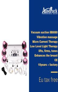 Мощная терапия для увеличения груди 4в1, вакуумная вибрация, микротоковая стимуляция груди, более упругий массажер для груди, сохраняющий красоту тела 4775735