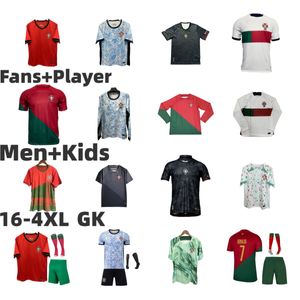 24 25 Portuguesa Portekiz Futbol Forması Ruben Ronaldo Portugieser Euro Joao Felix Cancelo Portekizli Futbol Gömlek Erkekler B. Fernandes Dünya Kupası Takımı Bernardo 4xl