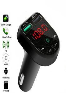 Дешевый CARE3 CARE5 Многофункциональный автомобильный комплект Bluetooth Передатчик 31A1A Dual USB Автомобильное зарядное устройство FM MP3-плеер с поддержкой TF-карты Hands1460096