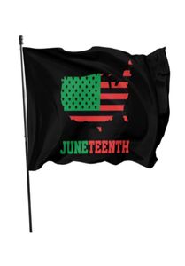 Amerikan Juneteenth Siyah Tarih Pan African 3039 x 5039ft bayraklar 100d polyester açık afişler yüksek kaliteli canlı renk wi7728345