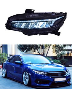 LED Daytime Running Head Lamp for Honda Civic X G10 Headlight 2016-2021 Turn Signal High Beam Light Projector Lens