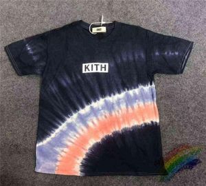 Novo kith tshirt tie dye t mens verão crianças039s adulto manga curta camiseta de algodão t camisa menino criança meninos e meninas topos shi9761473