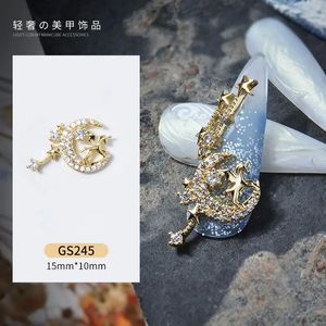 10pcs/çok sevimli tek boynuzlu at yıldız yıldız ışığı zirkon kristalleri rhinestones tırnak sanat mücevher dekorasyonları çivi aksesuarlar cazibe malzemeleri 240301