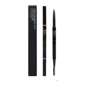 Double-ended Eyebrow Pencil with Spoolie Brush, 5 Shades (Ebony, Medium, Soft, Dark, Chocolate) - Waterproof and Smudge-proof