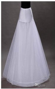 Mais barato aline branco casamento anáguas tamanho nupcial deslizamento underskirt crinoline branco para vestidos de casamento5421371