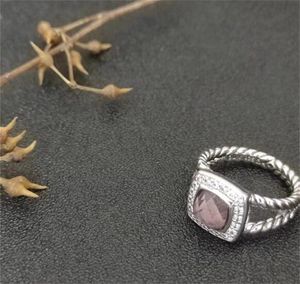 Romantik Dy Tasarımcı Yüzüğü Kadınlar Vintage Kablo Kaplama Gümüş Altın Nişan Yüzükleri Erkekler için Lüks Bükülmüş Takı