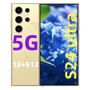 6,8-дюймовый сотовый телефон S24 Ultra S23 5G Камера 13 МП Android s24 ultra Смартфон GPS разблокирован 16 ГБ ОЗУ 1 ТБ Распознавание лиц HD Полноэкранный чехол для телефона на английском языке