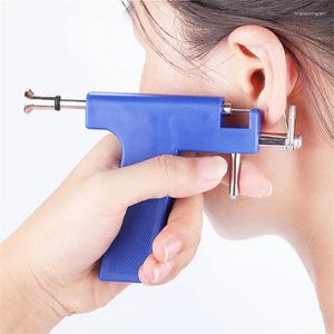 Saplama Küpe 1set Profesyonel Piercing Araçları Kit Güvenlik Steril Ear Burun Cihazı Küpe Enstrümanı Üst Kalite Araç