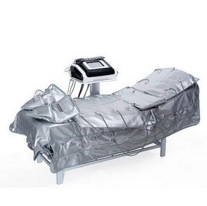 Сенсорный экран 3 в 1, прессотерапия под давлением воздуха, дальнее инфракрасное одеяло для сауны, EMS, электрическая стимуляция мышц, машина для похудения для салона