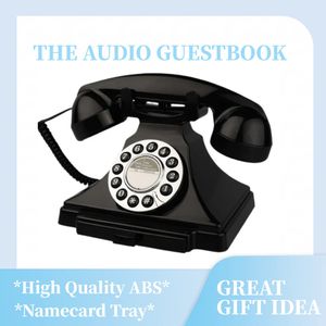 Düğün Partisi DIY Sesli Mesaj Kitabı Telefon Retro Hotel Telefon Mesajı Antik Düğme Telefon