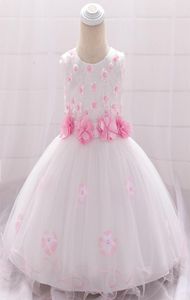 2019 Bebek kız kıyafetleri için yenidoğan vaftiz elbisesi parti ve düğün prenses elbiseler kız 1. doğum günü 0 2 3 6 ay y17792101