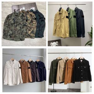 Stones Island Jacke, hohe Version, Stehkragen, Designerjacke, luxuriöse Fleecejacken der italienischen Marke, wasserdichter und sonnenbeständiger Regenmantel, Größe: M-3Xl 470