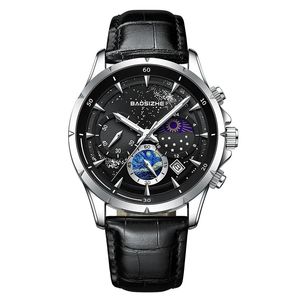 Полные звезд бизнес-часы высокого класса мужские механические водонепроницаемые модные кварцевые часы мужские оптовые студенческие часы для мальчиков C7
