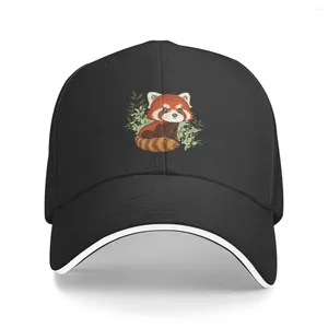 Top kapakları kırmızı panda doğada beyzbol şapkası plaj çanta şapka adam için güneş yürüyüş çocuk kadınlar
