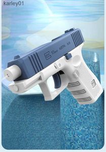 Игрушечный пистолет Hot M1911 Glock Электрический автоматический водяной пистолет Открытый пляж Бассейн большой емкости Летние игрушки для детей Подарки для мальчиков yq240307