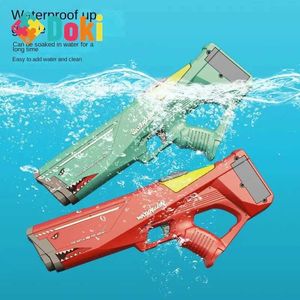 Игрушки-пистолеты Акула Электрический водяной пистолет высокого давления Игрушки для детей Сильный спрей Yi на грани водного боя Водонепроницаемые игрушки для мальчиков оптомL2403