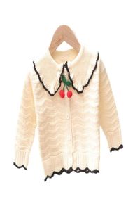 Kızlar hırka çocuk katlar bebek dış giyim pamuk tığ işi örgü desenleri çocuk kazak sonbahar kış giyim kazak ceket 2163470