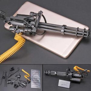 Silah Oyuncakları 1 Set 1 6 1/6 Ölçek 12 Cal Action Figürleri M134 Gatling Beltminigun Makine Terminatoru Kurşun Tabancaları Ağır Çocuklar T800 G O8S4 240307