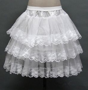 3 Katmanlar Çembersiz Dantelli Petticoat Kadınlar Kısa Petticoats Bir Çizgi Bir Çizgi Anayasası Gelin Crinoline Petticoat3293073