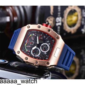 Richarmill Watches 2024 Lüks Top Sell Quartz t Paslanmaz Çelik Büyük Dial Erkekler Spor Askeri DZ Ordu Takvimi Silikon Kayış Adam Saati Swiss Zf Fabrika