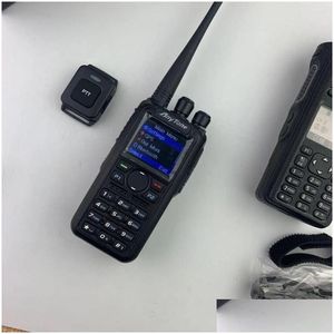 Walkie Talkie Dmr Anytone At D878Uvplus Двухдиапазонная двусторонняя радиосвязь с GPS и Bluetooth Drop Delivery Dh7Fz