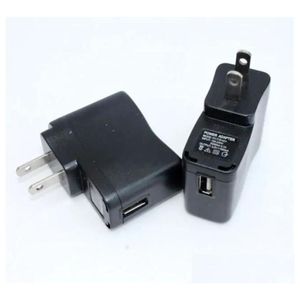 Güç Fiş Adaptörü Ego Duvar Şarj Cihazı Siyah USB AC Besleme Adaptörü MP3 USA EGO-T Pil MP4 için Çalışma Bırakma Teslimat Elektronik Piller Otnqr