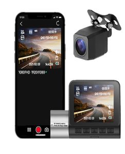 360 Derece Araç DVR Video Kaydedici Dash Cam 4K G Sensör WiFi Dash Kamera Çift Lens Dashcam 24H Park Gizli Kamera Ön ve Arka 5879953
