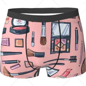 Unterhosen Make Up Pink Herren Lustige Unterwäsche Boxershorts Leichte Elastizität Männliche Shorts Neuheit Stilvolles Geschenk für Männer Jungen