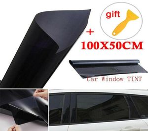 Araba güneşlik stok VLT 5 kesilmemiş rulo 39quot x 20 Pencere Tint Film Kömür Siyah Cam Ofis Folyolar Güneş Koruma4165144