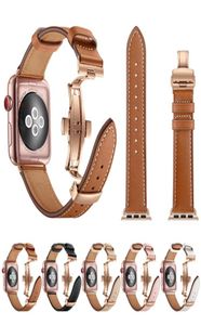 Gül Altın Kelebek toka kayış kayışı Apple Iwatch Seri 1 2 3 4 5 6 7 8 SE Yedek Aksesuarlar 9311030