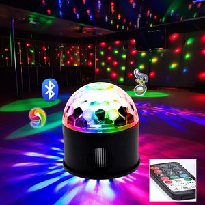 9 renkli kristal top disko lambası LED renkli Projekter Gece Işığı Bluetooth Müzik KTV BAR DJ Partisi Sahne Işığı