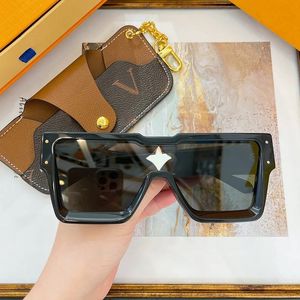 Классические миллионеры солнцезащитные очки Mens Womens Vintage Designer 1165 Модные черные солнцезащитные очки для блестящих дизайнерских солнцезащитных очков прохладное золото.
