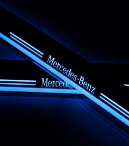 Акриловая движущаяся светодиодная педаль «Добро пожаловать», автомобильная накладка, педаль для порога, свет для Mercedes GLE W292 2015-20161537931