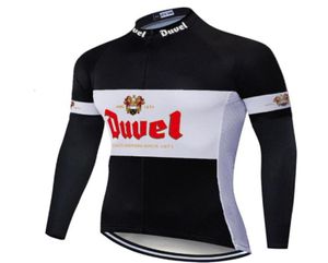 Kış Polar Termal Sadece Bisiklet Ceketleri Giyim Giyim Uzun Jersey Ropa Ciclismo Duvel Bira Retro Klasik Siyah boyutuxs4xl9433747