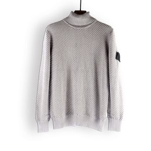 Tasarımcılar Erkek Kazak Yarım Yüksek Boyun Polo Örme Tam fermuarlar Jumpers Sıcak Nakış Kazak Sıcak Pullover İnce Örgü Jumpers Sweatshirt 2302#