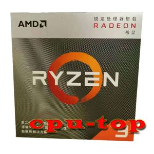 Четырехъядерный процессор AMD Ryzen 3 3200G R3 3200G, 3,6 ГГц, четырехпоточный, 65 Вт, процессор L3 = 4M YD3200C5M4MFH, разъем AM4, новый, есть вентилятор